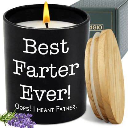 Lavender Scented Candle - "Best Farter Ever! Oops! I Meant Father"