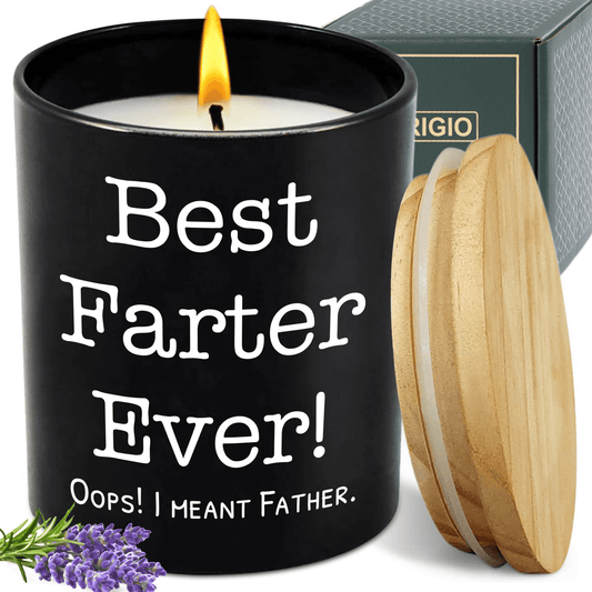 Lavender Scented Candle - "Best Farter Ever! Oops! I Meant Father"