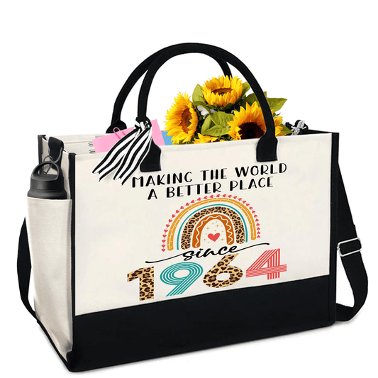 Canvas Tote Bag - "Making The World A Better Place Since 1964"