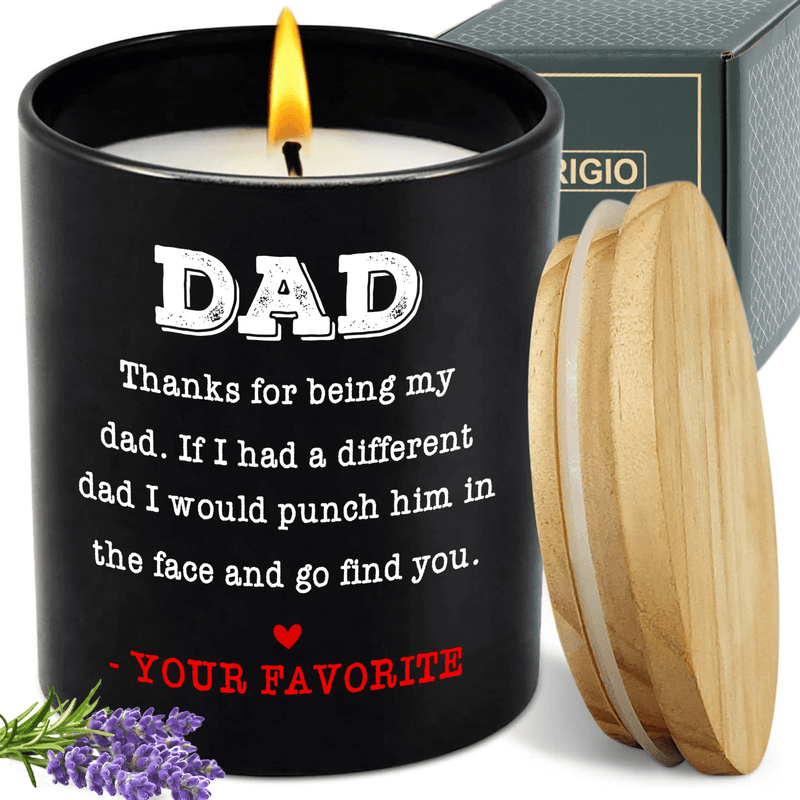 Lavender Scented Candle - "Thanks For Being My Dad, Your Favorite"
