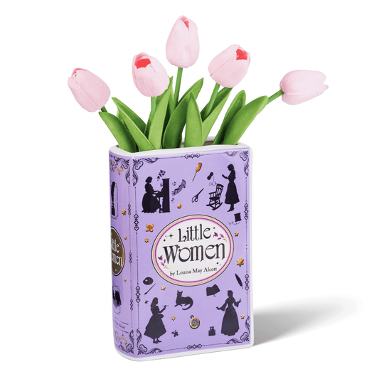 Premium Ceramic Book Vase - "Little Women"