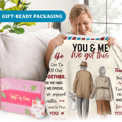 Oversized Wearable Hooded Blanket - "To My Wife"