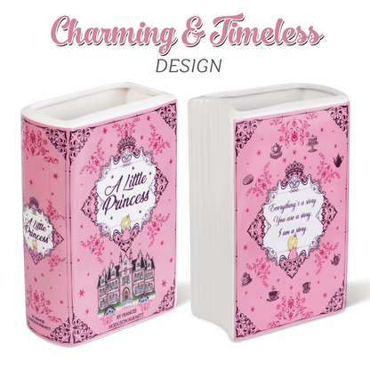Premium Ceramic Book Vase - "A Little Princess"