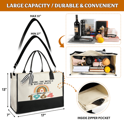 Canvas Tote Bag - "Making The World A Better Place Since 1964"