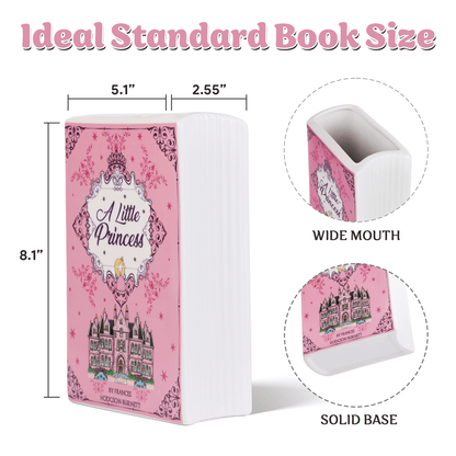 Premium Ceramic Book Vase - "A Little Princess"