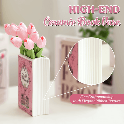 Premium Ceramic Book Vase - "A Little Princess"