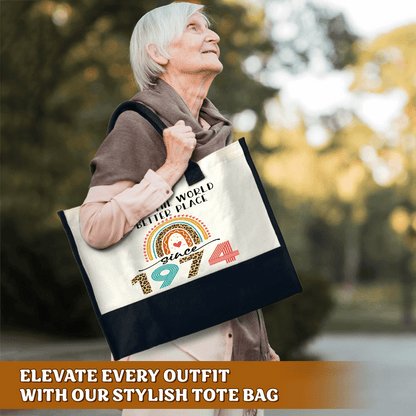 Canvas Tote Bag - "Making The World A Better Place Since 1974"