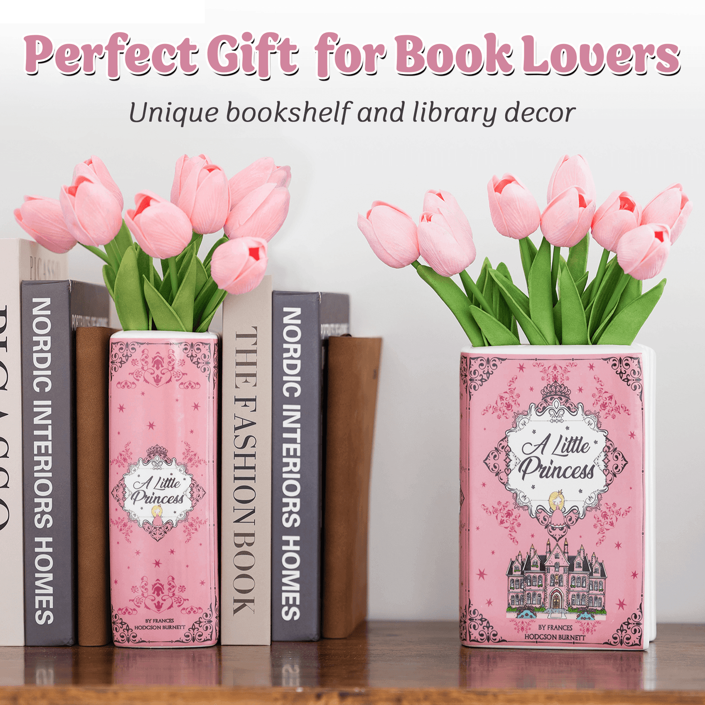 Premium Ceramic Book Vase - "A Little Princess"