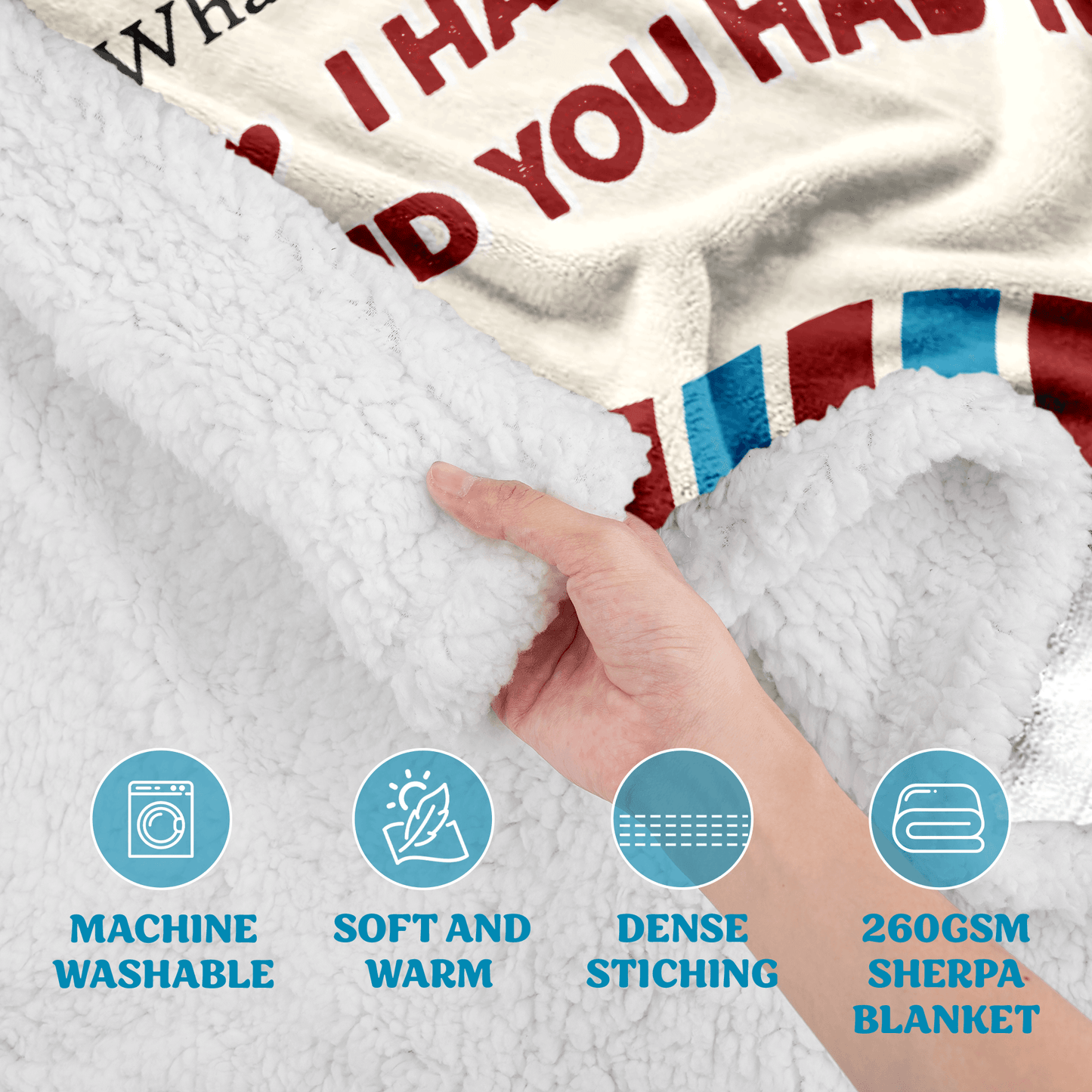 Oversized Wearable Hooded Blanket - "To My Wife"