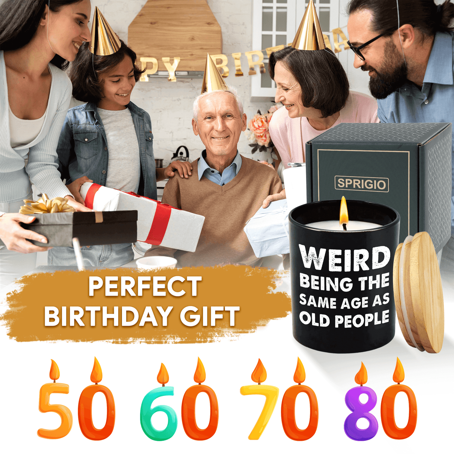 Lavender Scented Candle - "Weird Being The Same Age As Old People"
