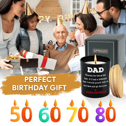 Lavender Scented Candle - "Thanks For Being My Dad, Your Favorite"