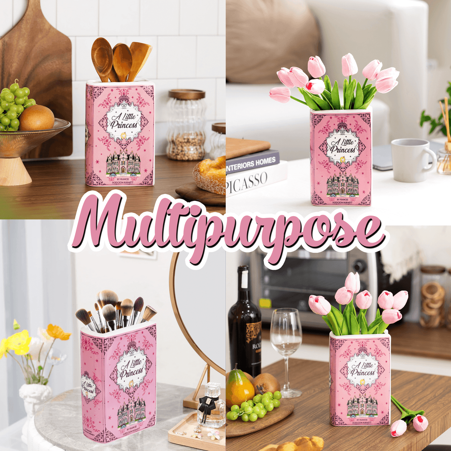 Premium Ceramic Book Vase - "A Little Princess"