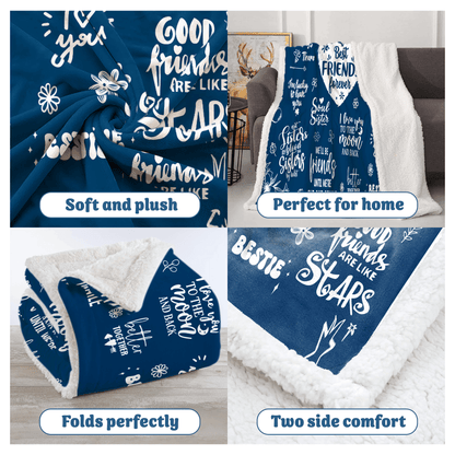 Oversized Wearable Hooded Blanket - "Best Friend Forever"